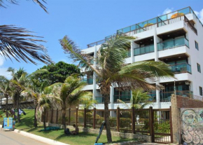 Na praia - Araça 505 Super Luxo - Ampla varanda frente mar